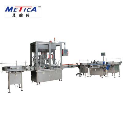 China METICA Syrup Bottling Production Line Pet Bottle Filling And Capping Machine for sale