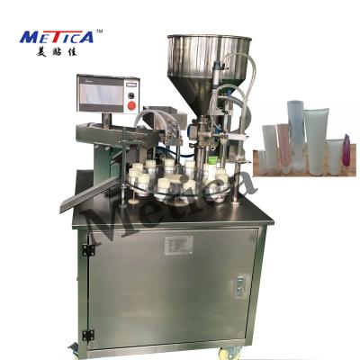 China Semi Auto Toothpaste Filling And Sealing Machine 25BPM 40L Hopper Volume for sale