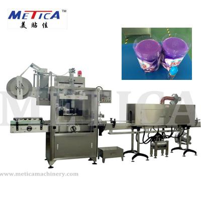 China Automatic Labeling Machine Automatic PET Bottle PVC Shrink Sleeve Bottle Labeling Machine for sale