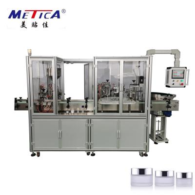 China 10-100ml Cream Filling And Capping Machine High Intellectualization For Cosmetics for sale
