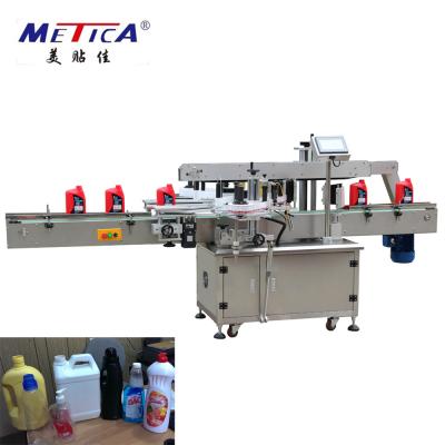 China OEM ODM Oil Bottle Labeling Machine Front And Back Labeling Machine 1500BPH-9000BPH for sale