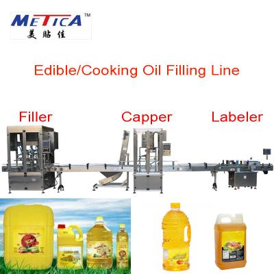 China 5L eetbare Olie Vullende het Afdekken en Etiketteringsmachine Te koop