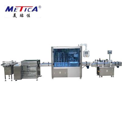 China Pesticides Bottling Production Line Liquid Filling Capping And Labeling Machine for sale