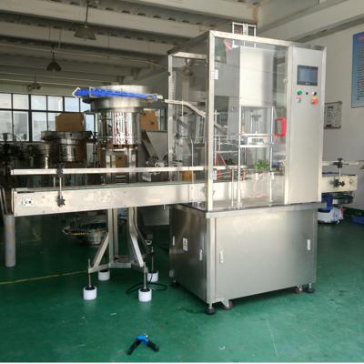 China 80mm Edible Oil Bottle Capping Machine 1000bph Linear Screw Capping Machine for sale