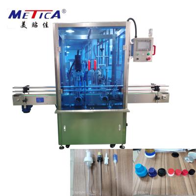 China 1500BPH Detergent Bottle Capping Machine Linear Capping Machine With Cap Feeder for sale