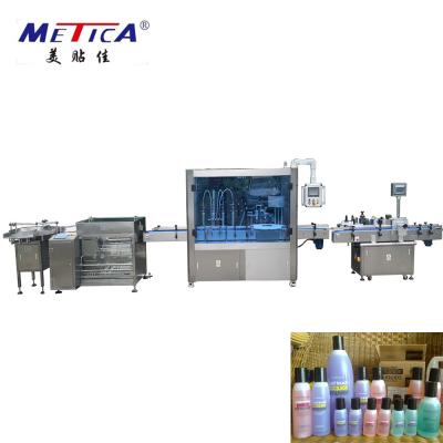 China Linha de produção de engarrafamento máquina de enchimento tampar do Sanitizer da mão e etiqueta do líquido à venda