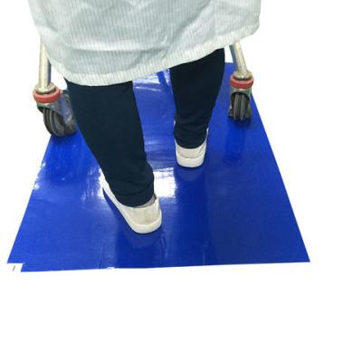中国 OEMの粘着マットのクリーン ルームのための付着力の低密度のポリエチレンのクリーンルームの付着力の粘着性のマット 販売のため