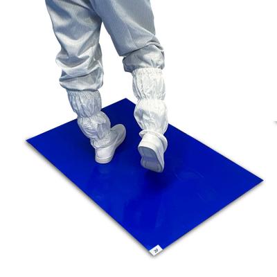 China LDPE Temporary Surface Protection 30 Layers Cleanroom Tacky Mats PE Sticky Mats for sale