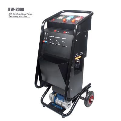 China Semi Automatically 750W Car AC Service Station 8HP Freon Recovery Machine for sale