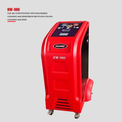 China HW-980 R134a Freon AC Recovery Machine For Cars Fully Automatically 750W for sale