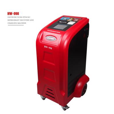China Portable R410a Refrigerant Recovery Car AC Service Station 1HP CE Certificate for sale
