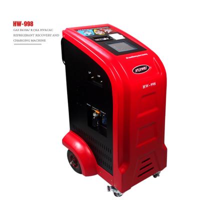China AC Charging HW-998 R134a Refrigerant Recovery Machine With Database for sale