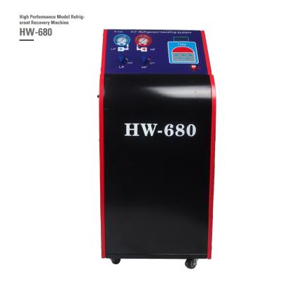 China R134a Refrigerant 3HP Car AC Gas Charging Machine  HW-680 CE for sale
