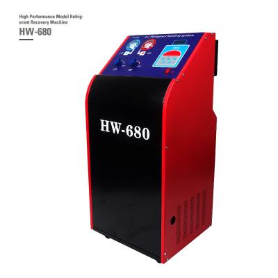 China Portable R134a Recovery Machine HW-680 AC Recharge Machine For Car for sale