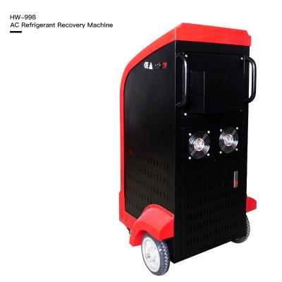China Car AC Gas Charging Machine HW-998 AC Refrigerant Recovery Machine for car air conditioner for sale