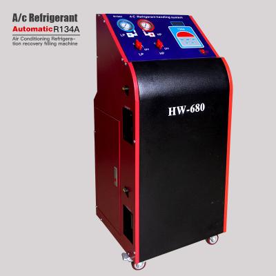 중국 R134a 재충전 HW-680 AC 냉매 회수는 자동차 8HP를 완전히 기계화합니다 판매용