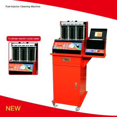 China HW-6D 240V Fuel Injector Cleaning Machine 8 Cylinders LED Display for sale