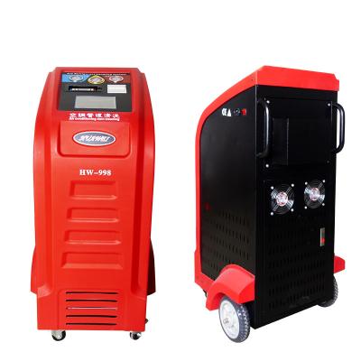 China Máquina refrigerante de alta calidad de la recuperación de la CA de la máquina de carga del gas de la CA del coche con la función de limpieza en venta