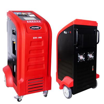 China 12kg AC van de Cilinderinhoudr134a Auto Benzinestation Rode Witte Kleur Te koop