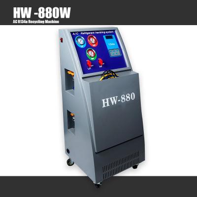 China HW-880 Car Aircon Regas Machine AC R134a Recycling Machine 8 HP for sale