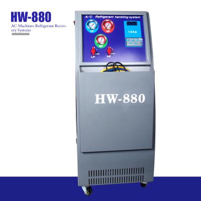 China La CA automotriz del LCD de la recarga de R134a trabaja a máquina sistemas refrigerantes de la recuperación en venta