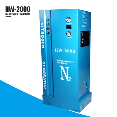China Pureza del nitrógeno de la inflación el 96% del neumático del nitrógeno del inflador 50L del aire del nitrógeno de HW-2000 0.9Mpa en venta