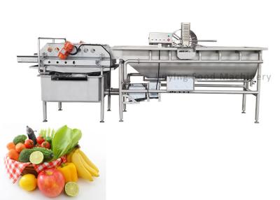 China 4.8KW Vegetable and Fruit Washing Machine with 1000KG/H Capacity for sale