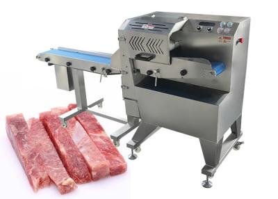 China SUS Cooked Beef Jerky Meat Squid Slicing Machine 160mm Width Conveyor Belt for sale