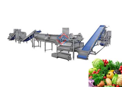 China Commercial Fruit Vegetable Washer Machine , Vegetables Processing Line for sale