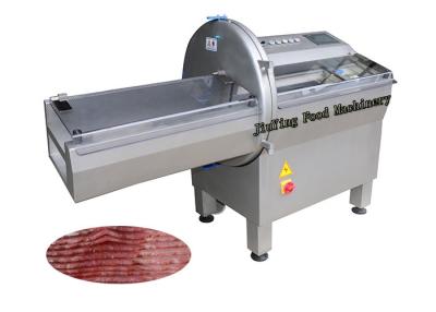 China Máquina de processamento da carne da salsicha/retalhadora automática do cortador da carne com vídeo à venda