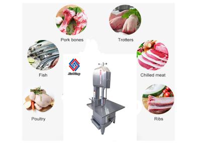 China Desktop Type Meat Processing Machine / Frozen Fish Meat Bone Saw Cutting Machine for sale