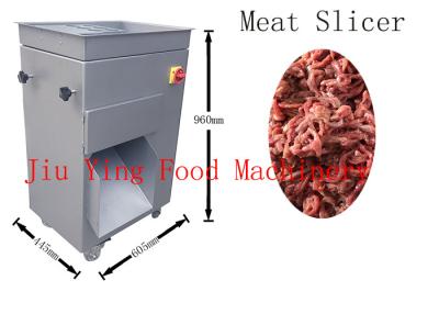 China Compact Industrial Meat Slicer / Bacon Cooked Meat Strip Cutter Machine for sale