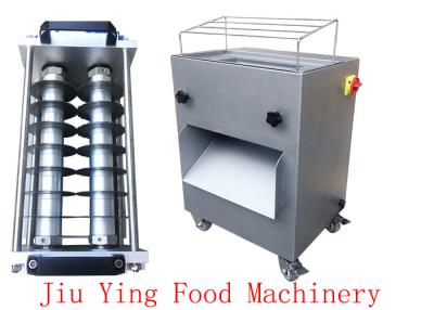 China 1500KG/H Fresh Meat Processing Machine Commercial Meat Slicers With Double Edged Blade for sale