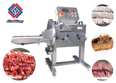 Chine Trancheuse automatique cuite réglable de boeuf de machine de transformation de la viande haut efficace à vendre