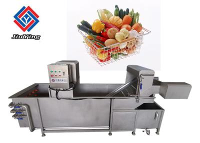 China 1000 KG/H Vegetable Bubble Washing Fruit Salad Cleanner Machine With 1 Year Warranty for sale