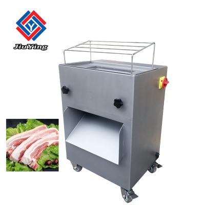 China Fresh Meat Strip Cutter Machine / Meat Cube Cutter Capacity 800kg/ H for sale