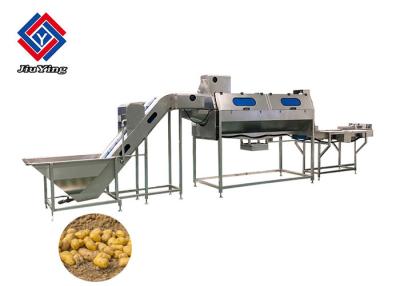 China 380V 3 Pahse Vegetable Processing Line /  Potato Peeling Machinery for sale