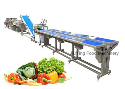 China Industrial 140mm/s Vegetable Processing Machines With Cutting Washing Dewatering for sale