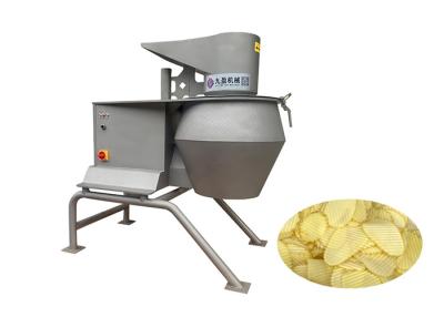 China 3T/H Commercial Potato Wave Chips French Fries Cutter Machine for sale