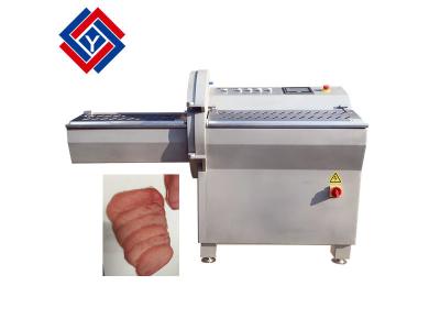 China Conveyor Feeding Inlet 4.4KW Ham Goat Meat Cutting Machine for sale