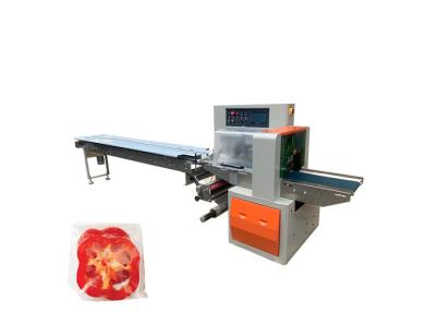 China Conveyor Automatic Fruit Flow Packing Machine Salad Vegetable Packaging Equipment for sale