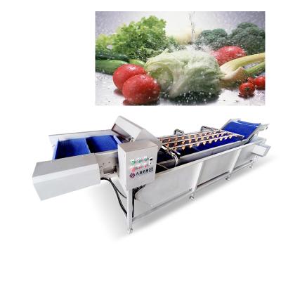 China Ozone Vegetable Fruit Washing Machine 3T/H With Bubble Veg Cleaning Machine for sale