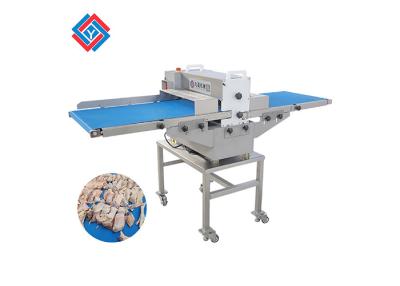 China TJ-309D Customized 500 Width Conveyor Belt Fresh Meat Slicer With Double Blades For Slicing Meat Without Damage for sale