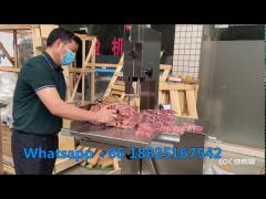 Meat bone cutter machine frozen ribs chops cutting processing equipment