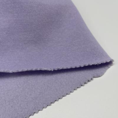 Chine Tissus à tricoter sur mesure CVC Tissu de laine de terre française 240 Gsm Tissu de tissu de terre française à vendre