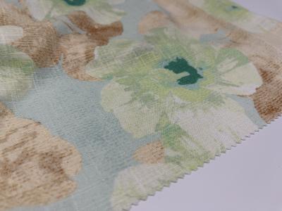 China Impresión de tejidos de lino de alta durabilidad de hilo viscoso teñido en venta