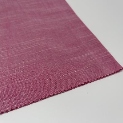 China Low Flammability Viscose Linen Blend Fabric Yarn Dyed 30% Linen 70% Rayon S15-033 for sale