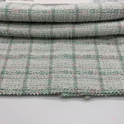 China Garment Double Knit Jacquard Cotton Polyester F02-081 for sale