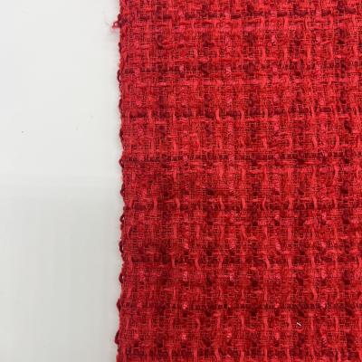 China UV-bestendige tweed katoenen weefsel van middelgewicht 100% polyester 152CM 304GSM S08-058 Te koop