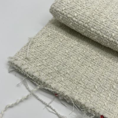 China Medium Weight Wool Tweed Fabric High Durability 90%Polyester 10%Wool 145cm 402gsm S08-052 for sale